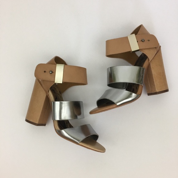 Sam Edelman Yelena Chunky Strappy Heels Size 5 - Picture 4 of 6